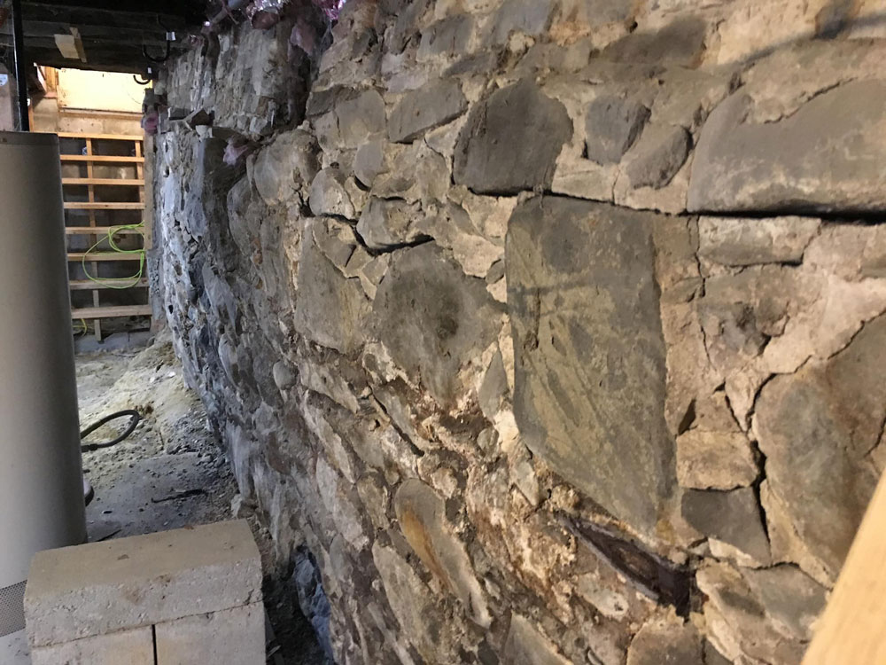 Broken Stone Foundation Repair