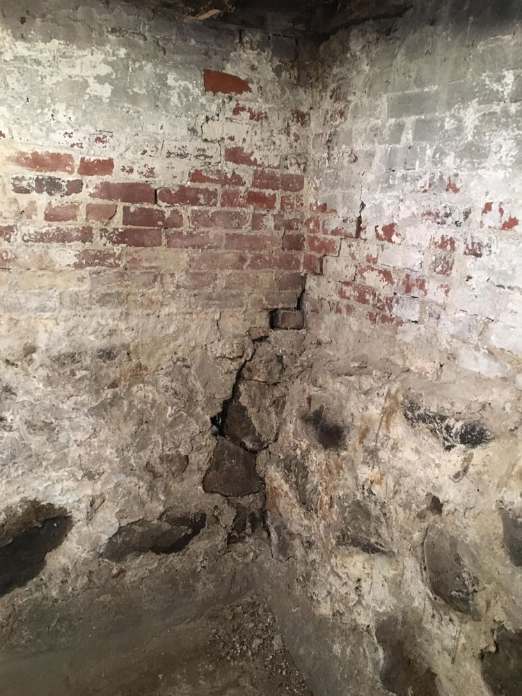 Damaged Brick Foundation