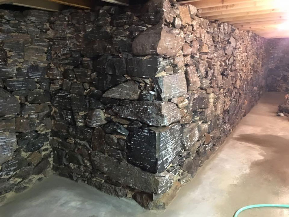 Foundation Stone Before Waterproofing