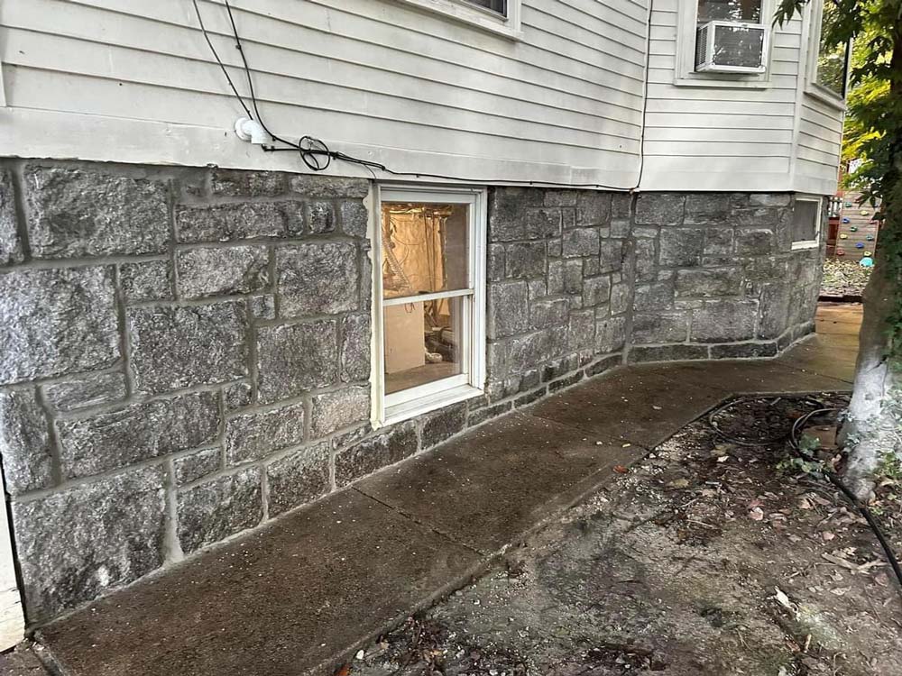 Home Foundation And Sidewalk