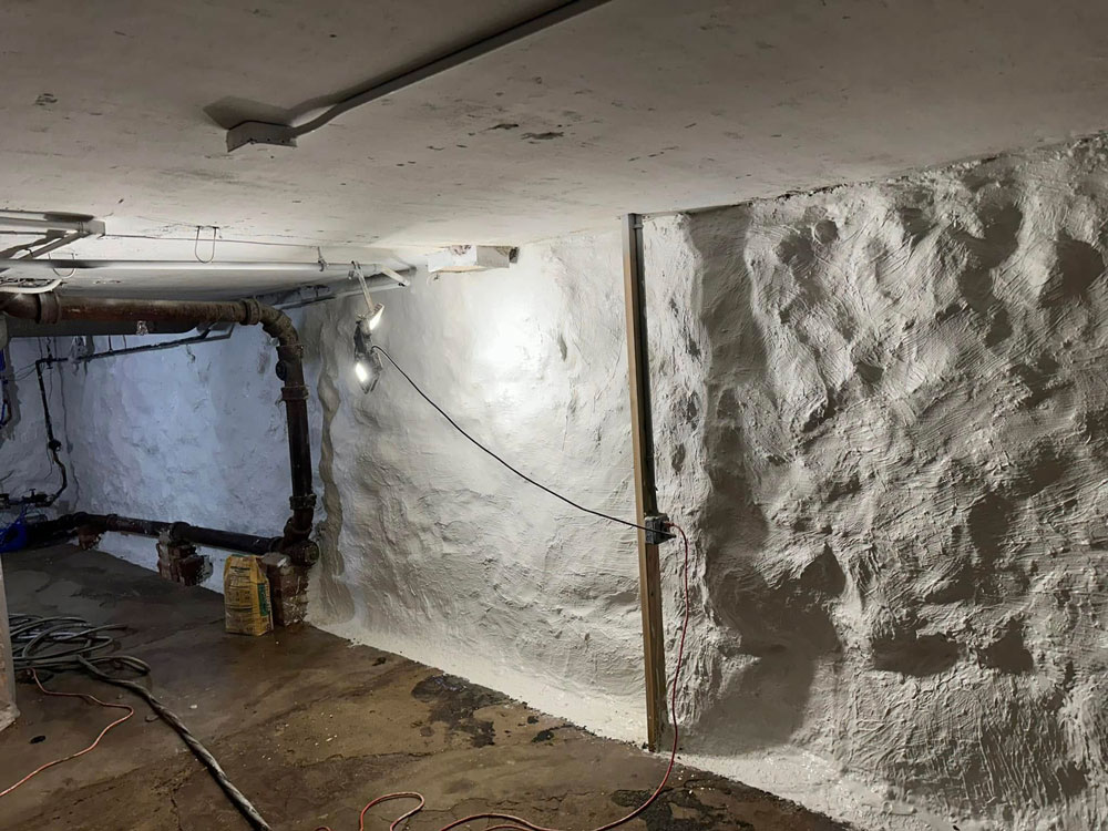 Light On Basement Wall